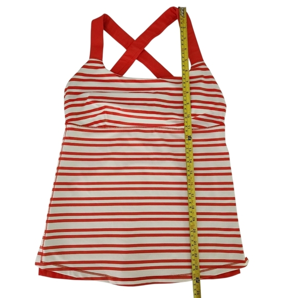 LULULEMON Track And Train Tank Twin Stripe Love Red / Love Red - Picture 8 of 11